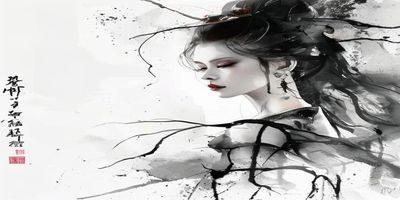 东方水墨意境风格美女裸照作品，留白处理与人体线条相互呼应，呈现禅意十足的东方美学